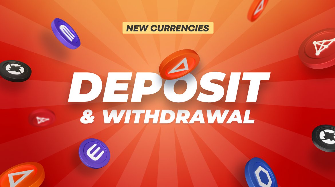 New Altcoins - Deposit & Withdrawal