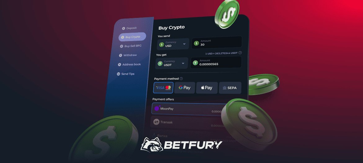 Buy Crypto on BetFury