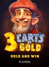 3 Carts of Gold: Hold and Win Mobile slot by Playson
