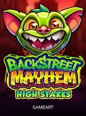 Backstreet Mayhem: High Stakes slot by GameArt