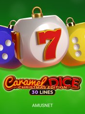 Caramel Dice Christmas Edition slot by Amusnet