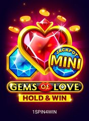 Gems Of Love Hold And Win slot by 1spin4win