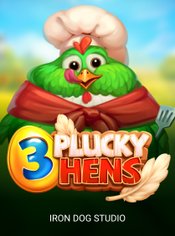 3 Plucky Hens slot by Iron Dog Studio