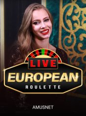 Live European Roulette slot by Amusnet