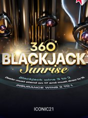 Blackjack 360 Sunrise slot by Iconic21