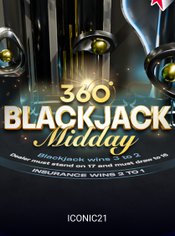 Blackjack 360 Midday slot by Iconic21