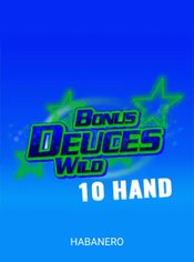 Bonus Deuces Wild 10 Hand slot by Habanero