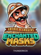 Archie O'Loggins and the Enchanted Masks Mobile slot by Thunderkick