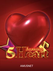 5 Burning Heart Mobile slot by Amusnet