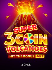 3 Super Coin Volcanoes slot by 3 Oaks