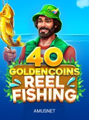 40 Golden Coins: Reel Fishing Mobile slot by Amusnet