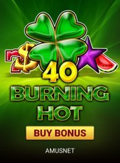 40 Burning Hot Buy Bonus slot by Amusnet