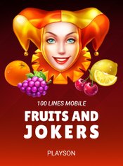 Fruits & Jokers: 100 Lines Mobile slot by Playson