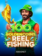 100 Golden Coins: Reel Fishing slot by Amusnet
