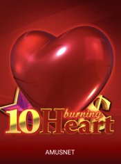 10 Burning Heart Mobile slot by Amusnet