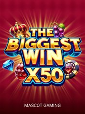 The Biggest win x50 slot by Mascot Gaming