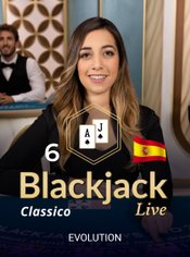 Blackjack Clasico en Espanol 6 slot by Evolution
