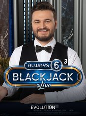 Classic Always 6 Blackjack 3 slot by Evolution