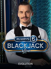 Classic Always 6 Blackjack 4 slot by Evolution