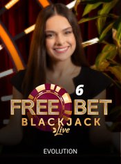 Free Bet Blackjack 6 slot by Evolution