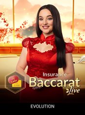 Insurance Baccarat slot by Evolution