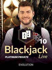 Platinum Private Blackjack 10 slot by Evolution