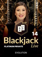 Platinum Private Blackjack 14 slot by Evolution