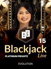 Platinum Private Blackjack 15 slot by Evolution