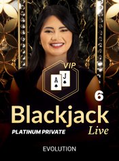 Platinum Private Blackjack 6 slot by Evolution