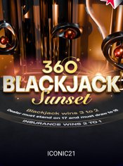 Blackjack 360 Sunset slot by Iconic21