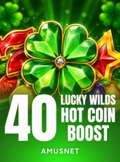 40 Lucky Wilds Hot Coin Boost