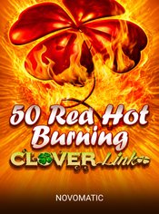 50 Red Hot Burning Clover Link slot by Novomatic