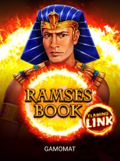 Ramses Book Flaming Link slot by Gamomat
