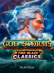 Age of the Gods: God of Storms Fire Blaze slot by PlayTech