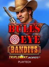 Bulls Eye Bandits Triple Way Jackpots slot by PlayTech