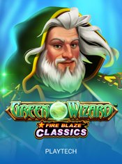 Green Wizard Fire Blaze Classics slot by PlayTech