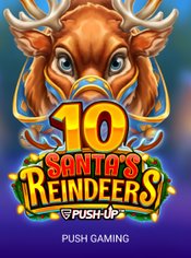 10 Santa's Reindeers slot by Push Gaming