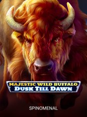 Majestic Wild Buffalo - Dusk Till Dawn slot by Spinomenal