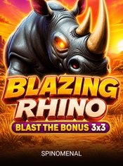 Blazing Rhino - Blast The Bonus 3x3 slot by Spinomenal