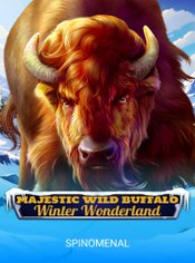 Majestic Wild Buffalo - Winter Wonderland slot by Spinomenal