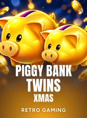 Piggy Bank Twins Xmas