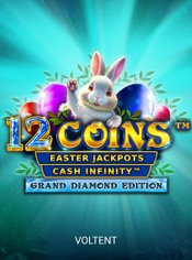 12 Coins Grand Diamond Edition Easter Jackpots slot by VoltEnt (Wazdan)