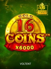 16 Coins Gold Burning Board slot by VoltEnt (Wazdan)