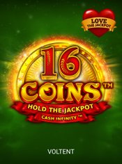 16 Coins Love the Jackpot slot by VoltEnt (Wazdan)