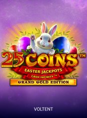25 Coins Grand Gold Edition Easter Jackpots slot by VoltEnt (Wazdan)