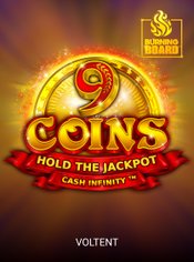 9 Coins Gold Burning Board slot by VoltEnt (Wazdan)