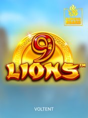 9 Lions Burning Board slot by VoltEnt (Wazdan)