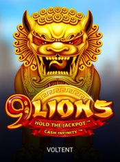 9 Lions Hold the Jackpot slot by VoltEnt (Wazdan)